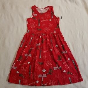 Canada Day dress size 4 racer back